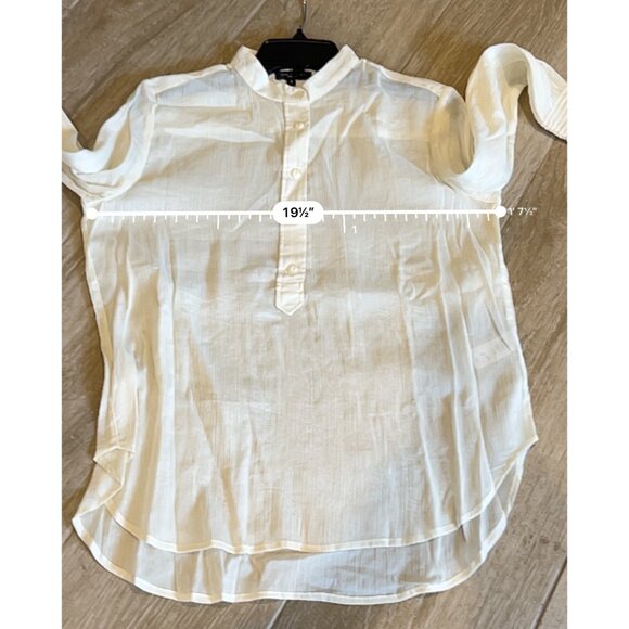 NEW RAG & BONE IVORY SILK blend BLOUSE TOP SIZE S - Picture 6 of 7